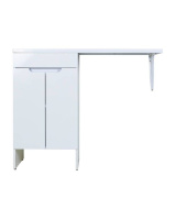 Тумба напольная с левой раковиной 110 см под стиральную машину Orange Sistema STD-110TUW+RAL белый