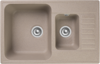 Кухонная мойка GranFest Quartz 21K, 21К песочный