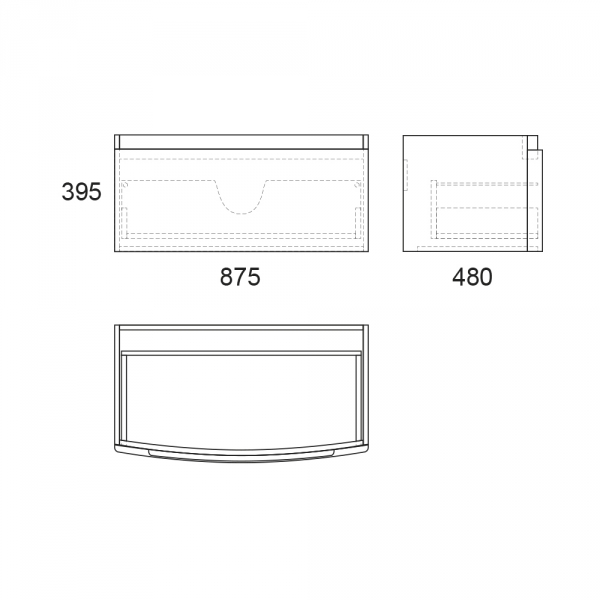 Тумба под раковину Owl 1975 Gotland, 90 см, 1 ящик OW010000