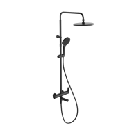 Душевая система с изливом Kerama Marazzi Fonte FO.202.KM.BLK.M черный