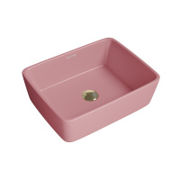 Раковина накладная (48х37) Grossman Color GR-3016PIM, розовый