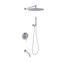 Душевой комплект с внутренней частью Oliveeka OL-88939017-CR, хром