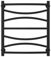 Полотенцесушитель Водяной Сунержа Ажур (60х50) Матовый Черный 31-0255-6050