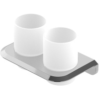 Стакан для зубных щеток двойной CEZARES LINER-TUMDS-01