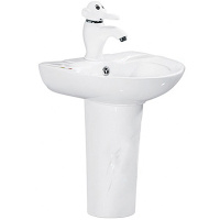 Раковина с пьедисталом  (60х40) SantiLine SL-2115W