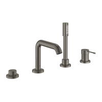 Смеситель однорычажный для ванны на 4 отверстия Grohe Essence New 19578 AL1 (19578AL1) темный графит матовый