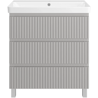 Тумба под раковину 80 Brevita Victory VIC-07080-50-03Я без раковины, серый шелк