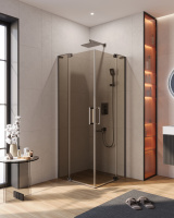 Душевой уголок (70х70) CEZARES SLIDER SLIDER-A-2-70/80-BR-GM