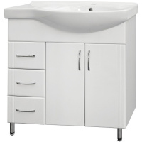 Тумба под раковину напольная Style Line Эко Стандарт 80 ЛС-00000108 белый