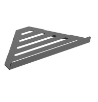 Полка для ванной угловая WONZON & WOGHAND, темный графит WW-6132-BGM