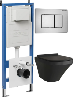 Комплект унитаза с инсталляцией Grossman Classic 97.4440BMS.04.12M с клавишей смыва