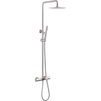 Душевая стойка ABBER Thermostat AF8516SPL с термостатом и изливом, сатин