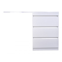 Тумба под стиральную машину напольная Style Line Даллас СС-00002272 белый