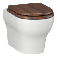 Унитаз подвесной безободковый Opadiris Лоренцо OS41712N сиденье светлый орех