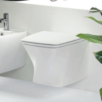 Унитаз подвесной безободковый Azzurra Hera HEVKSPE00000BI без сиденья