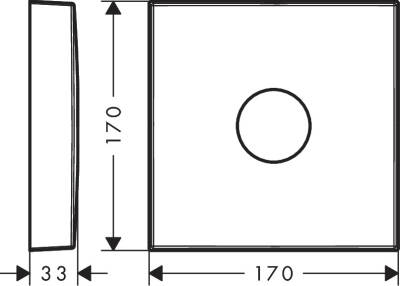 Декоративная накладка на смеситель для душа AXOR 14964000