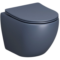 Унитаз подвесной безободковый Grossman Color GR-4455BLMS с сиденьем микролифт