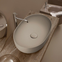 Раковина накладная (60х40) Kerasan Nolita 534381 коричневый орех