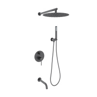 Душевой комплект с внутренней частью Oliveeka OL-88939017-BGM, матовый оружейный металл