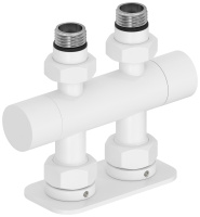 Вентиль Сунержа прямой EU50 (2 х G 1/2" НР х G 3/4" НГ) 30-1417-1234 белый матовый