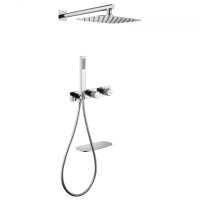 Душевой комплект ABBER Rund AF8750 скрытого монтажа с изливом, термостат, хром