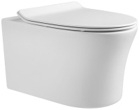 Подвесной безободковый унитаз Aquatek Ника  AQ2009-00 микролифт