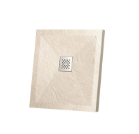 Душевой поддон из искусственного камня (90х90) Vincea VST-4SR9090C, бежевый