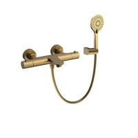 Смеситель для ванны с термостатом Raiber Graceful RPG-008 золото