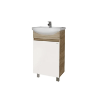 Тумба напольная Grossman ПОЛО-45 см  104501-1 дуб сонома/белая