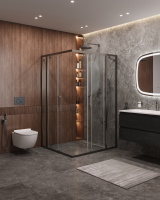 Душевой уголок (120х110) CEZARES MOLVENO MOLVENO-AH-22-120/110-C-GM-IV