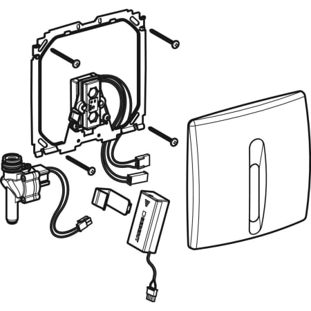 Смывное устройство для писсуара GEBERIT 115.818.46.5 Смывное устройство для писсуара GEBERIT 115.818.46.5