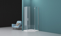 Душевой уголок (90х90) BelBagno KRAFT-P-1-90-C-Cr-R