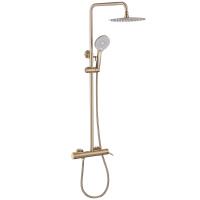 Душевая стойка ABBER Emotion AF8816G с изливом, золото матовое Душевая стойка ABBER Emotion AF8816G с изливом, золото матовое
