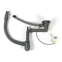 Одинарный сифон с переливом Melana S011