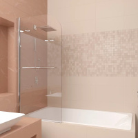 Шторка на ванну Veconi Palau PL-80, (90x150) PL80-90-01-19C1