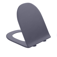 Сиденье для унитаза Grossman GR-4455GMS тонкое,серое матовое,