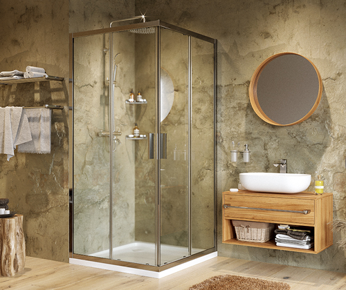 Душевой уголок (90х90) WasserKRAFT Lippe 45S03