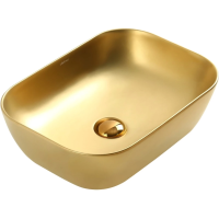 Раковина накладная ABBER Rechteck AC2200MMG золотой матовый