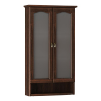 Шкаф Opadiris Риспекто подвесной, двухстворчатый, цвет орех антикварный, с матовым стеклом 00-00006076
