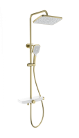 Душевая система с термостатом WONZON & WOGHAND ThermoKlick, брашированное золото WW-B3098-A- BG