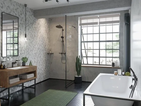 Смеситель для раковины с донным клапаном Hansgrohe Talis E 71754340 шлифованный черный хром