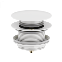 Донный клапан для ванны  WONZON & WOGHAND, белый матовый WW-SS105-MW