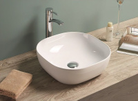 Раковина керамическая накладная (42x42) Art&Max AM-78106 белый