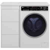 Тумба с раковиной под стиральную машину Brevita Grafit 40 УТ000014840