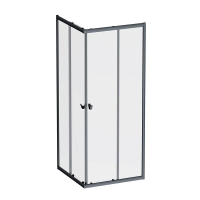 Душевой уголок (80х80) Am.Pm Sunny W87G-403-8080-BT черный матовый