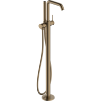 Смеситель для ванны напольный Hansgrohe Tecturis S 73440140 шлифованная бронза