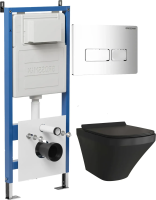 Комплект унитаза с инсталляцией Grossman Pragma 97.4440BMS.03.100 с клавишей смыва