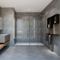 Душевая дверь Vincea Garda VDS-1G2200CL, (200х190)   хром, стекло прозрачное