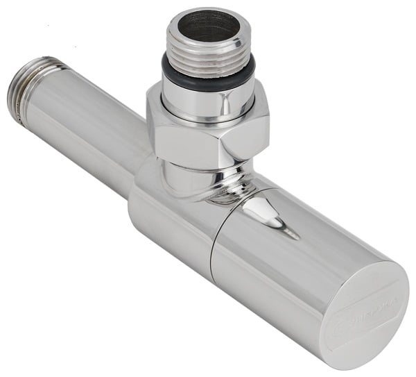 Переключатель Сунержа цилиндр угловой 1/2 на 1/2 черный хром 01-1400-1212