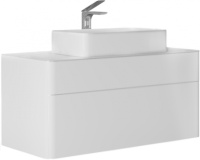 Тумба под раковину RAVAL Pure 100 подвесная белая Pur.01.100/P/W